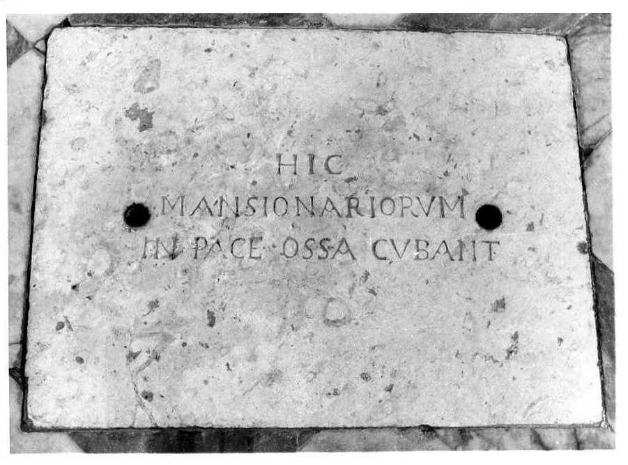 lastra tombale - bottega campana (sec. XVII)