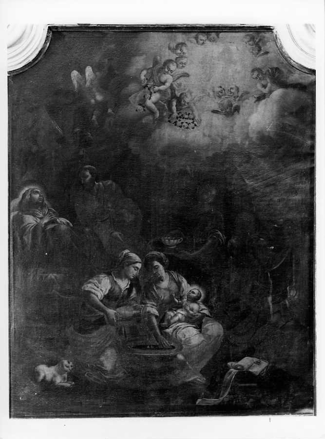 nascita di Maria Vergine (dipinto) - ambito napoletano (sec. XVIII)