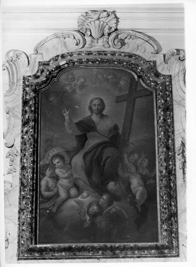 Cristo redentore benedicente (dipinto) di De Luca Pasquale (sec. XVIII)