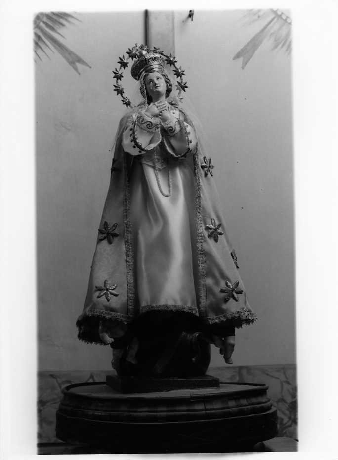 Madonna Immacolata (statuetta devozionale) - bottega campana (sec. XIX)