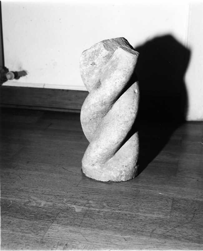 colonna, frammento - bottega campana (sec. XVII)