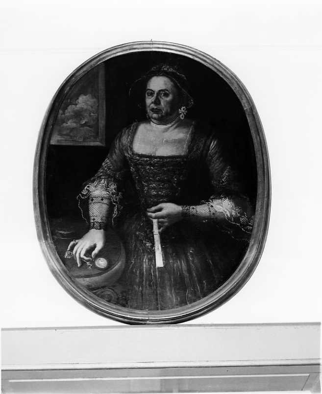 ritratto femminile (dipinto) - ambito napoletano (seconda metà sec. XVIII)