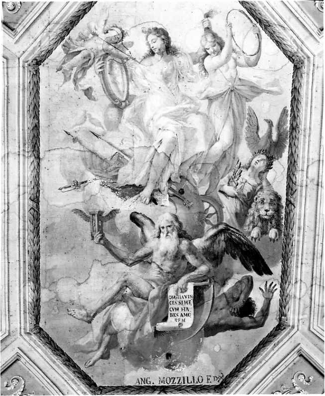 allegoria dell'amore vincitore (dipinto) di Mozzillo A (sec. XVIII)