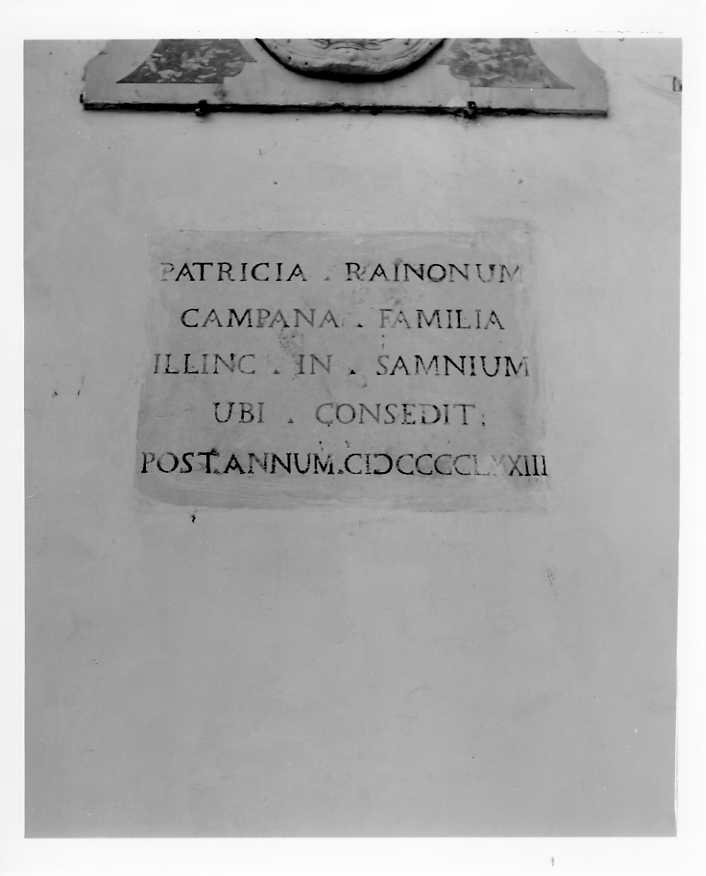 lapide - bottega campana (sec. XVIII)