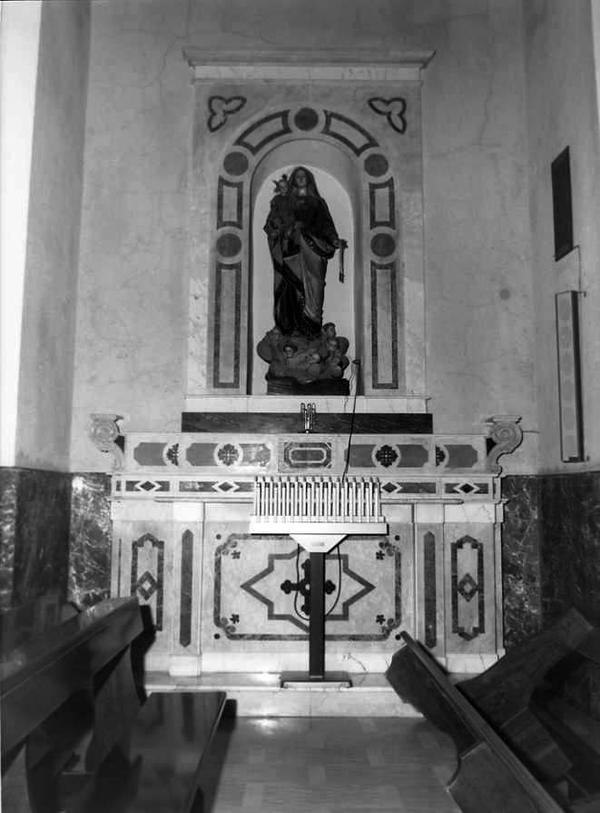 mostra architettonica d'altare - bottega campana (sec. XVII)