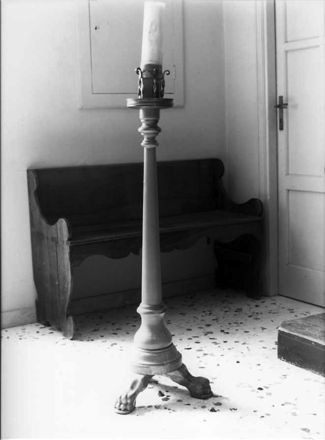 candelabro, serie - bottega campana (metà sec. XVIII)
