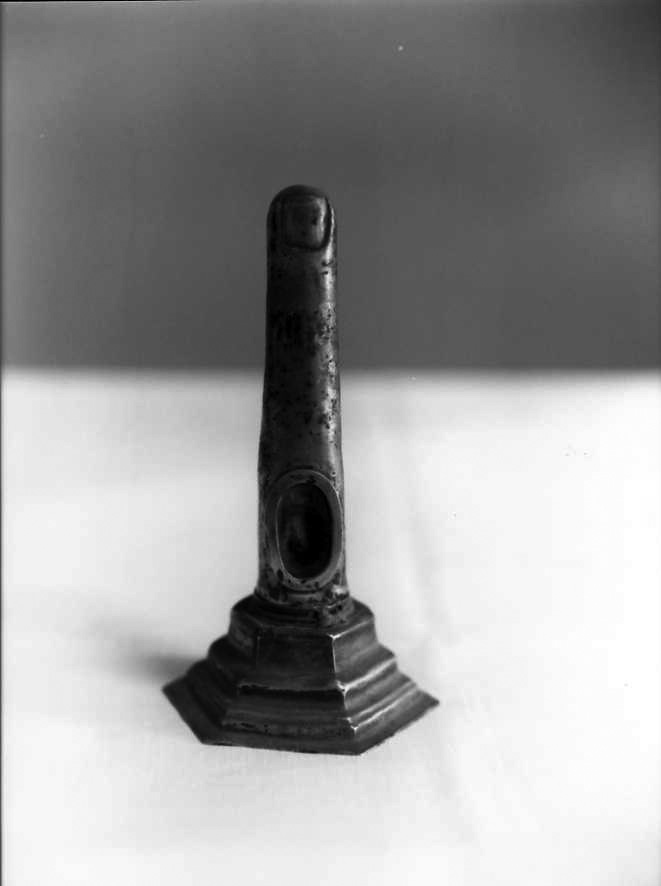 reliquiario antropomorfo - a dito - bottega campana (fine sec. XIX)