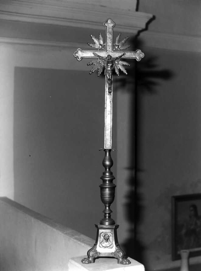 Cristo crocifisso (croce d'altare) - bottega campana (sec. XIX)