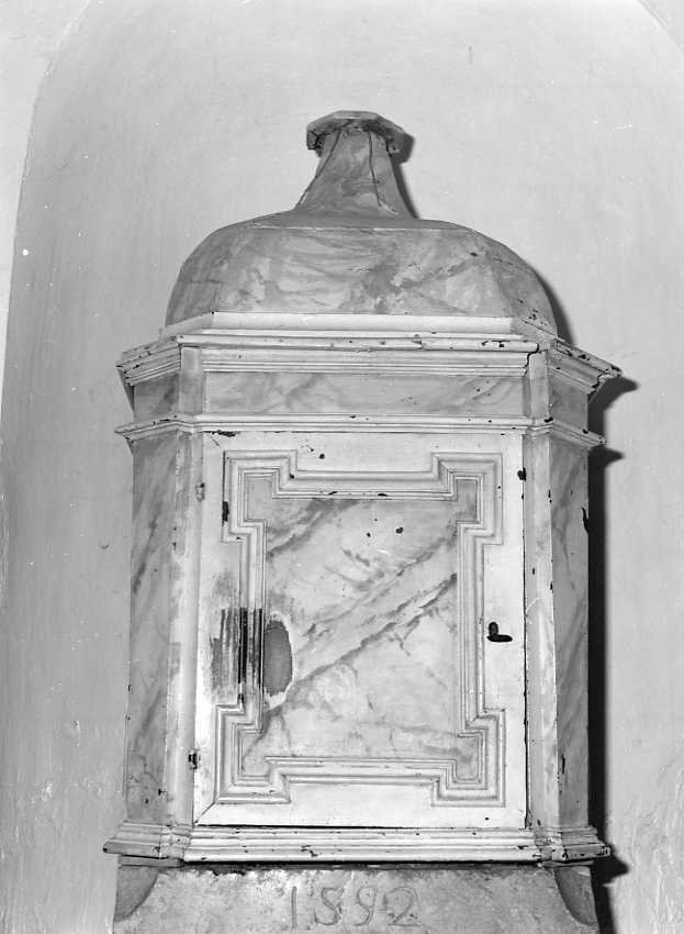 coperchio del fonte battesimale - bottega campana (sec. XIX)