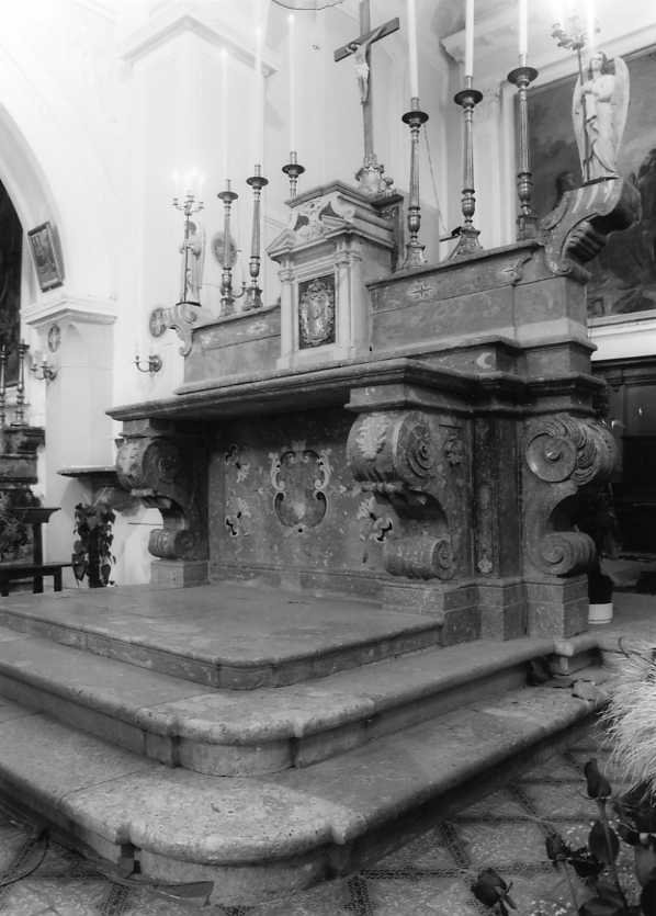 altare maggiore - bottega campana (fine/inizio secc. XVI/ XVII)