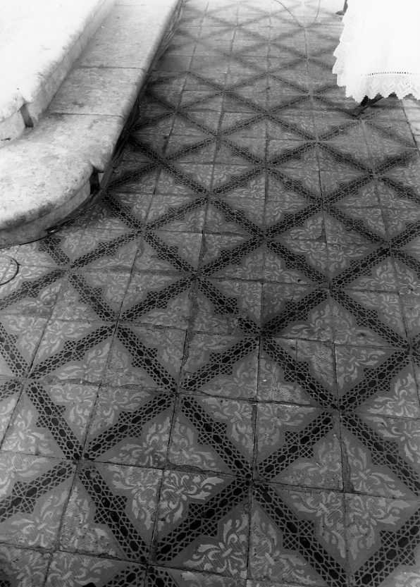 pavimento a mattonelle - bottega campana (sec. XIX)