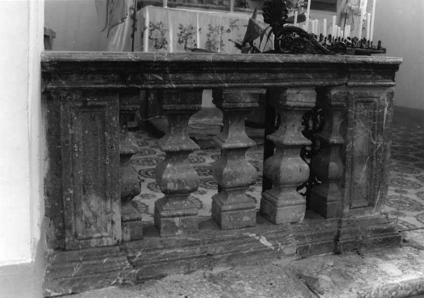 balaustrata - bottega campana (sec. XVII)