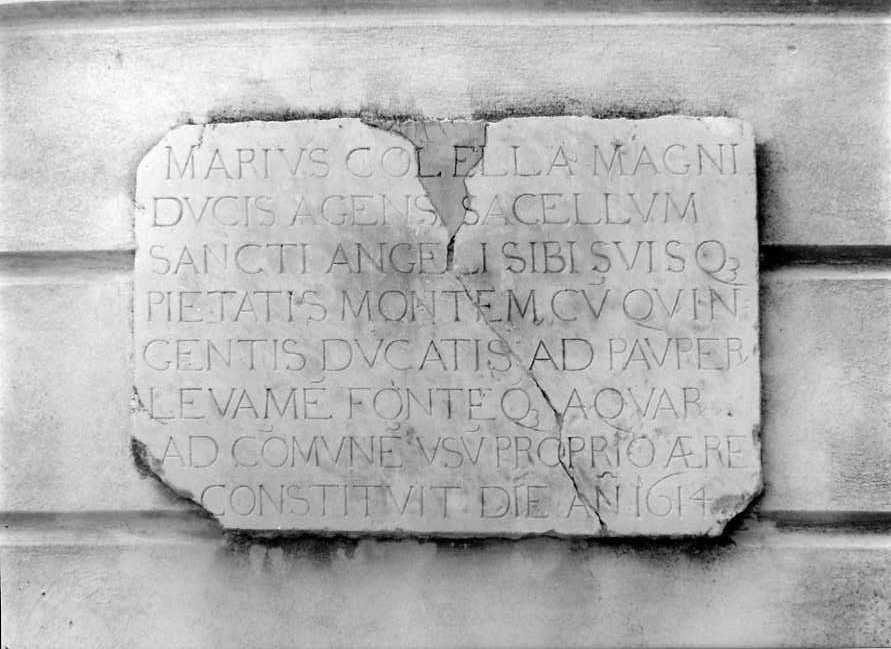 lapide - bottega campana (sec. XVII)