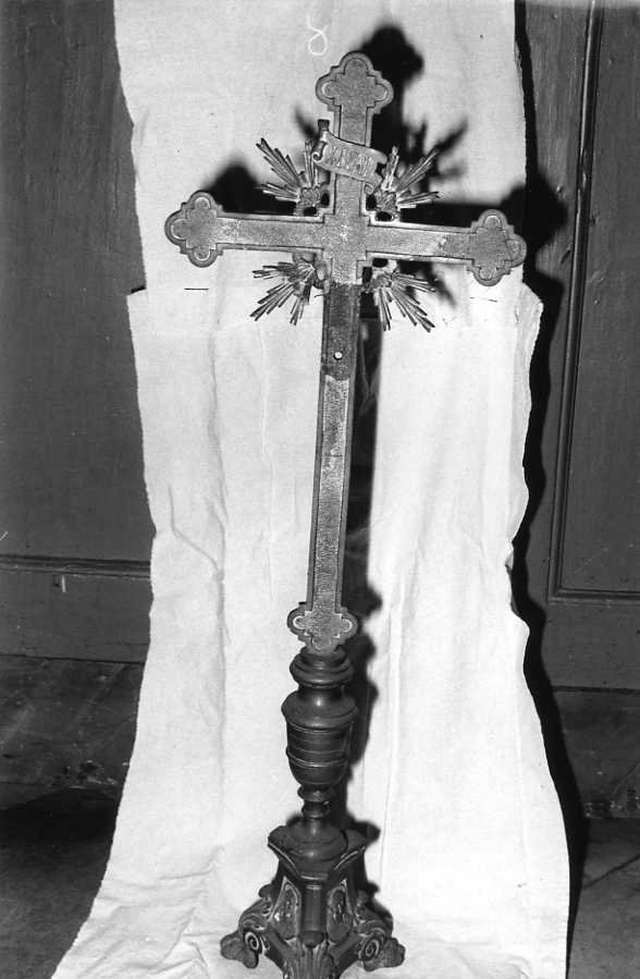 croce d'altare - bottega campana (sec. XIX)
