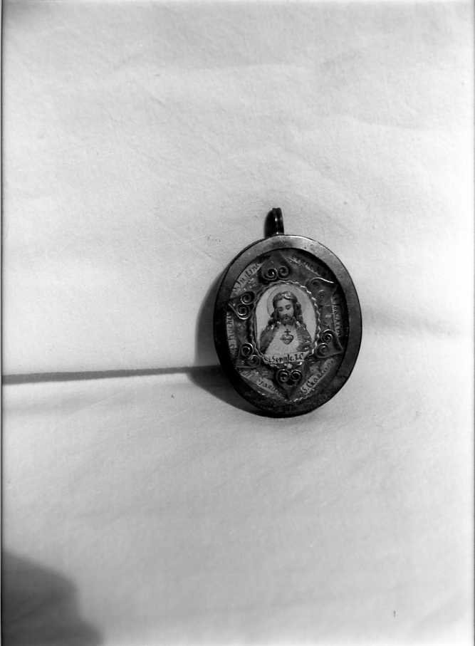 reliquiario a capsula - a medaglione - bottega campana (prima metà sec. XX)