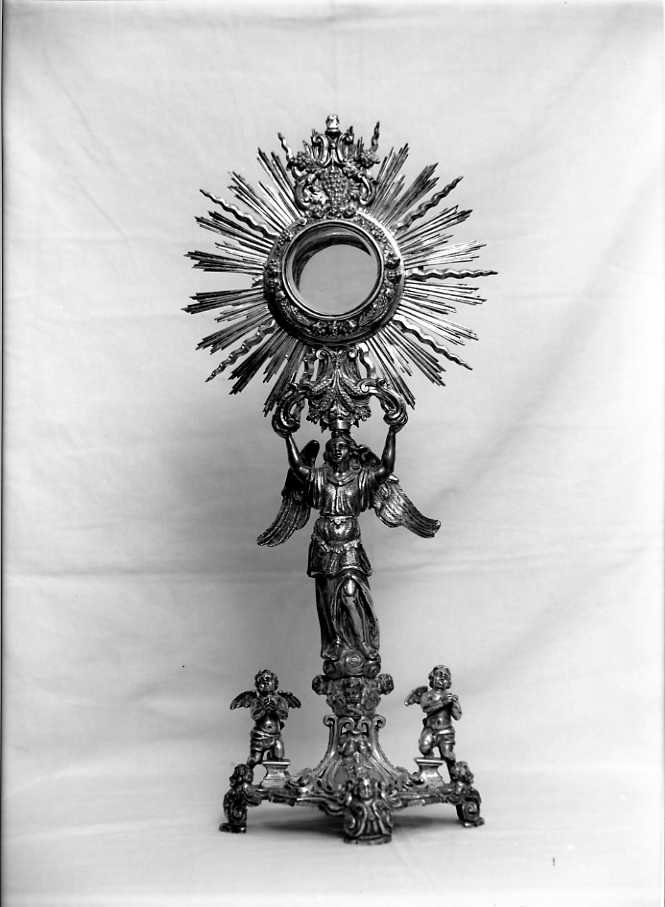 ostensorio - a raggiera - bottega campana (sec. XVIII)