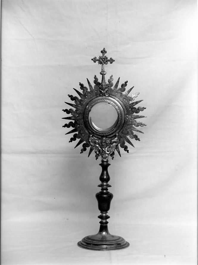 ostensorio - a raggiera - bottega campana (sec. XIX)