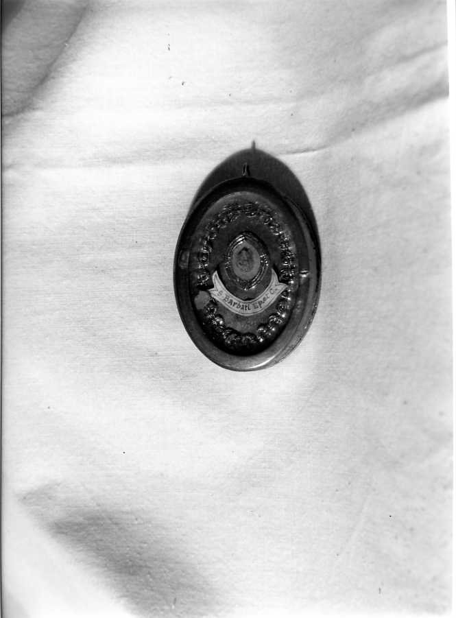 San Barbato (reliquiario a capsula - a medaglione) - bottega campana (sec. XIX)