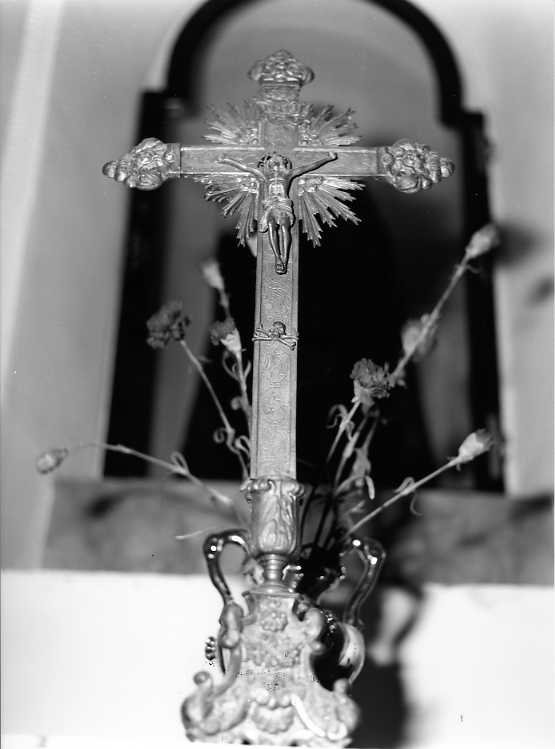 Cristo crocifisso (croce d'altare) - bottega campana (prima metà sec. XX)