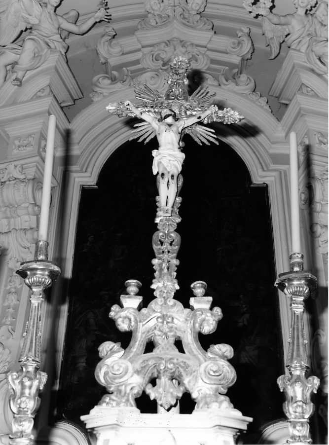 Cristo crocifisso (croce d'altare) - bottega campana (seconda metà sec. XVIII)