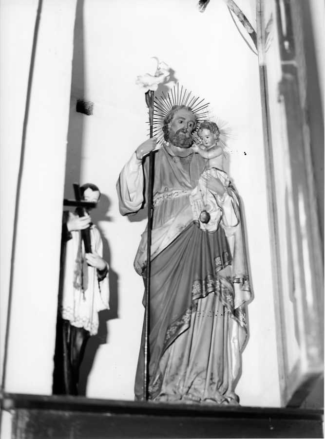 San Giuseppe e Gesù Bambino (statua) - bottega campana (prima metà sec. XX)