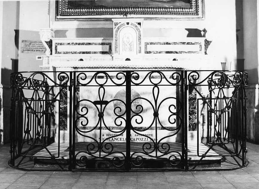 cancello di balaustrata - bottega campana (sec. XIX)