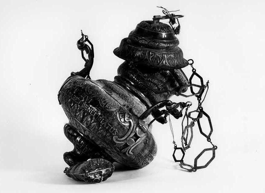 lampada pensile - bottega napoletana (sec. XIX)