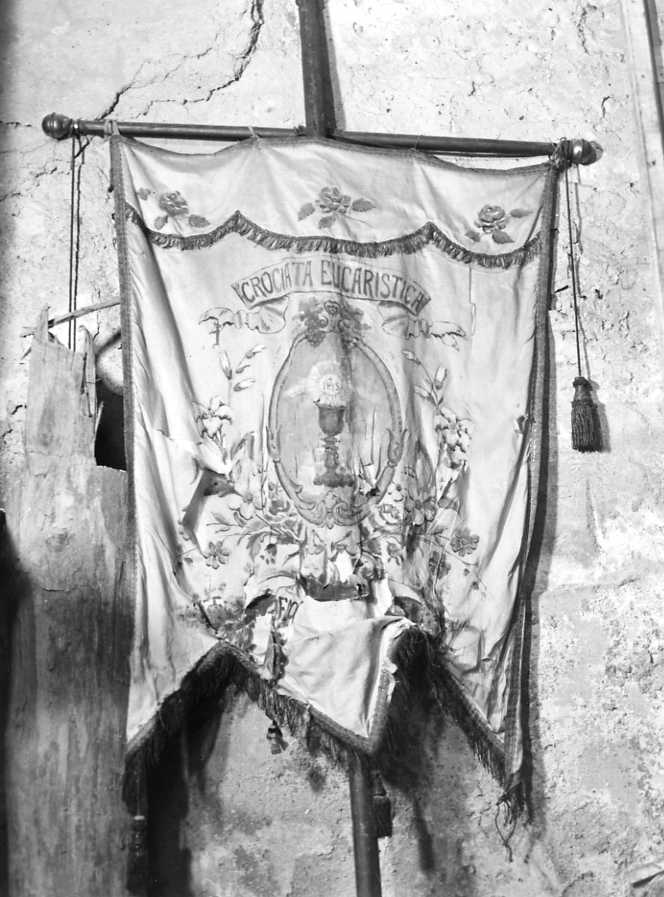 stendardo processionale - manifattura campana (prima metà sec. XX)