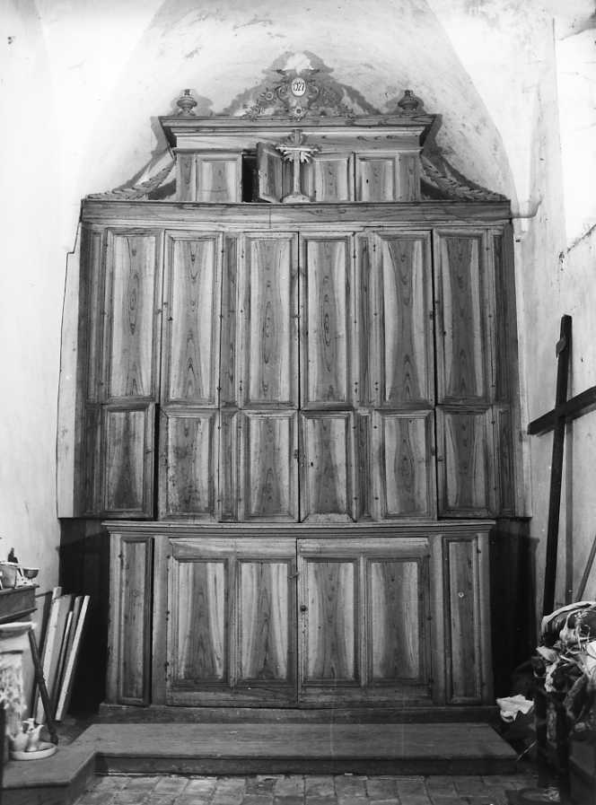 mobile da sacrestia - bottega campana (prima metà sec. XX)