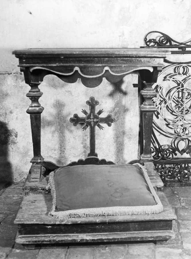 inginocchiatoio - bottega campana (sec. XVIII)