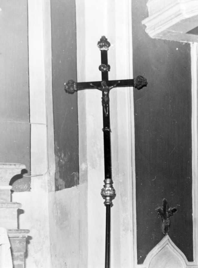 Cristo crocifisso (croce processionale) - bottega campana (sec. XVIII)