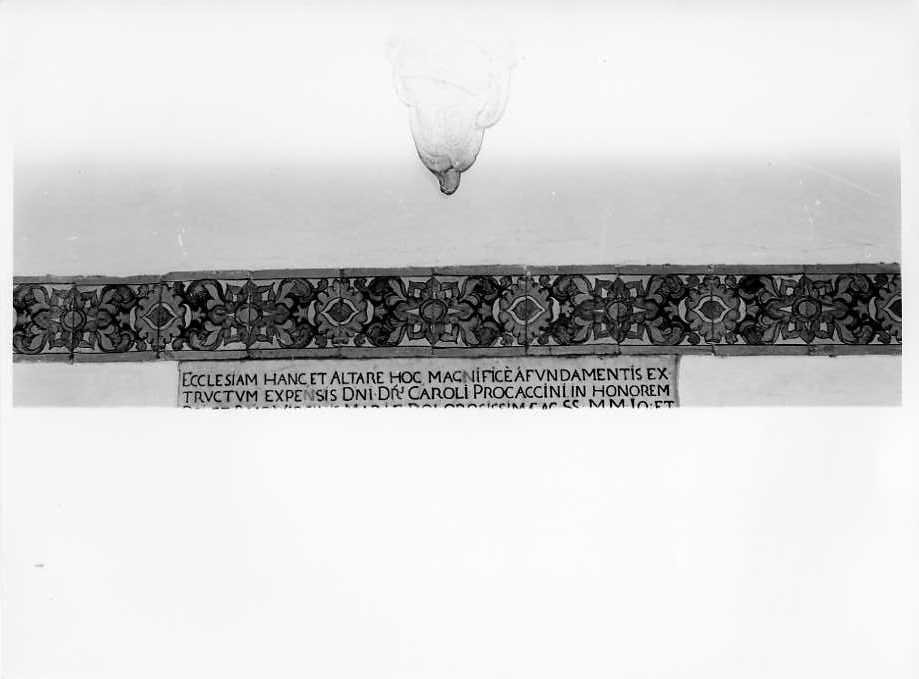 mattonella, serie - bottega campana (sec. XIX)