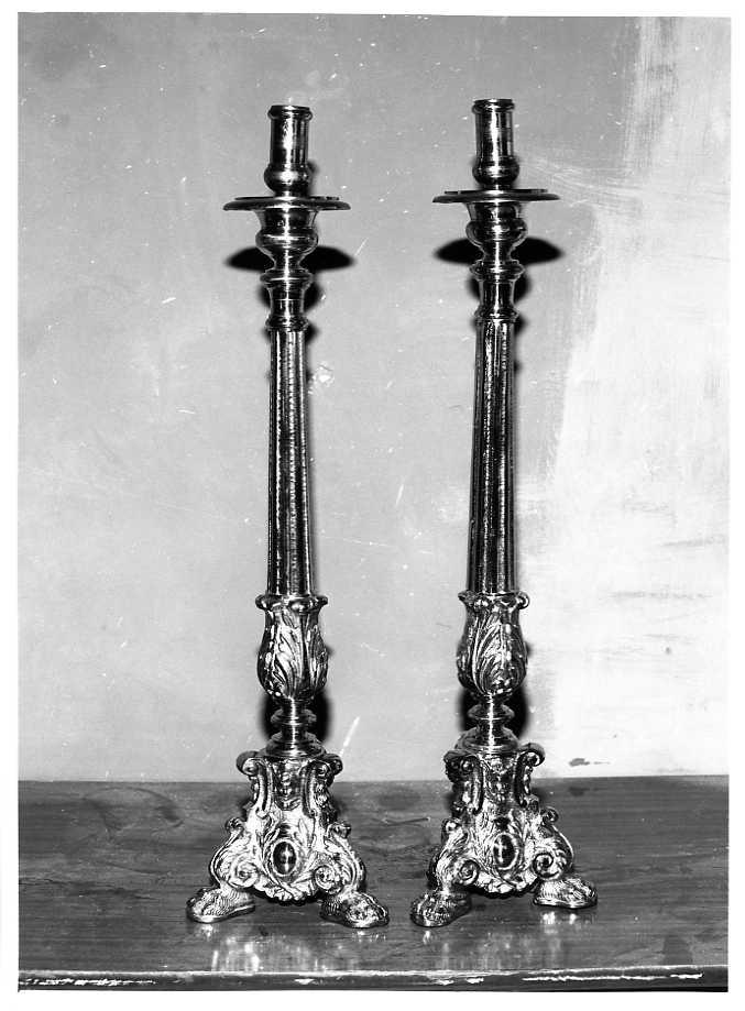 candeliere, serie - bottega campana (sec. XIX)