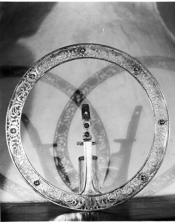 aureola di immagine sacra - bottega campana (sec. XIX)