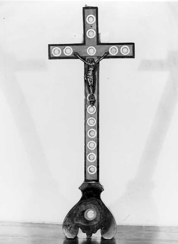 Cristo crocifisso (croce da tavolo) - bottega campana (sec. XIX)