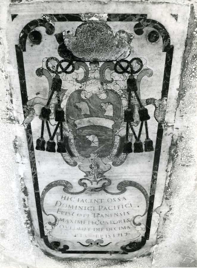 lastra tombale - bottega napoletana (sec. XVIII)