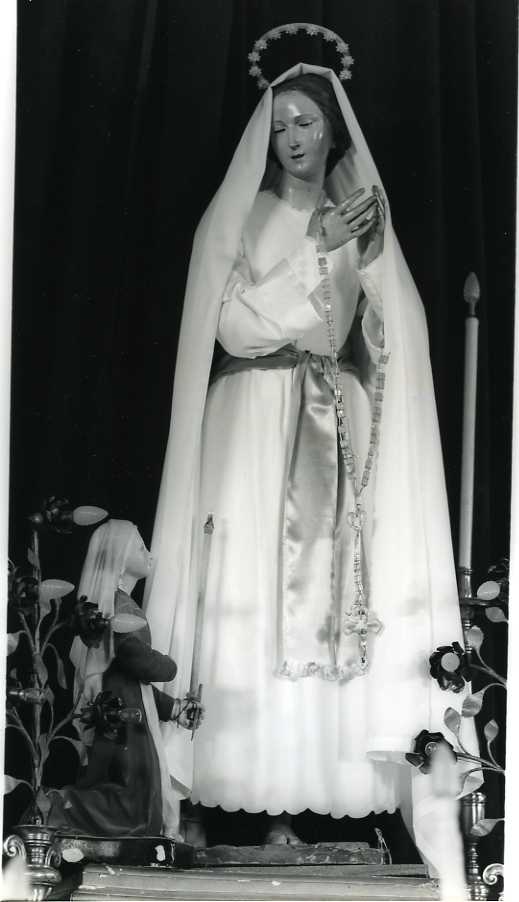 Madonna di Lourdes e Santa Bernardette (gruppo scultoreo) - bottega campana (prima metà sec. XIX)