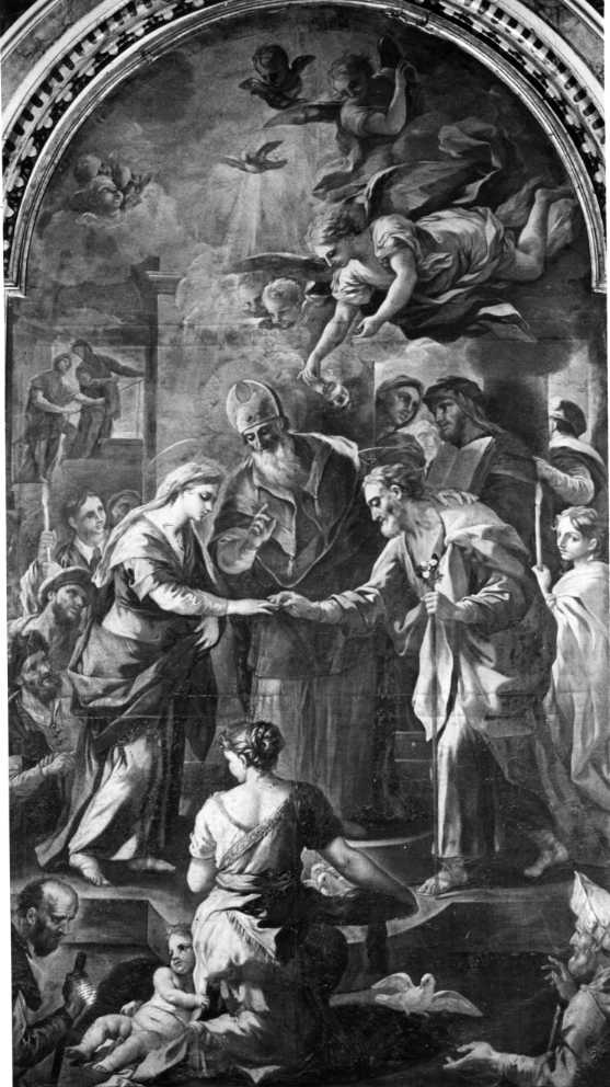 Sposalizio di Maria Vergine (dipinto) di Rossi Aniello (attribuito) (sec. XVIII)