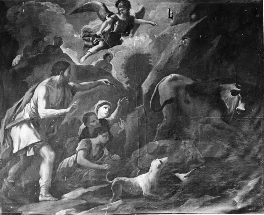 Episodio della vita di San Ranieri (dipinto) di Rossi Aniello (attribuito) (sec. XVIII)