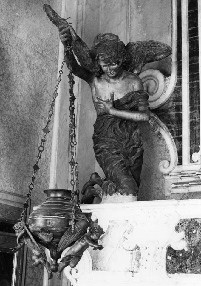 angelo reggilampada (scultura) di Parlato Michelangelo (sec. XX)