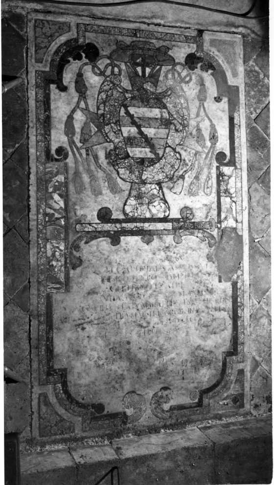 lastra tombale - bottega napoletana (sec. XVII)
