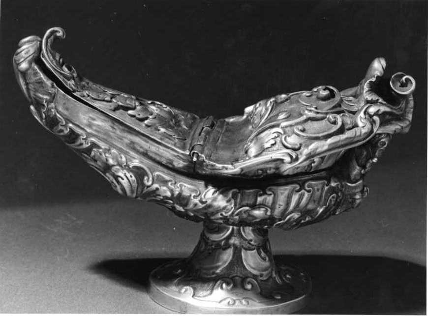 navicella portaincenso - bottega napoletana (sec. XVIII)