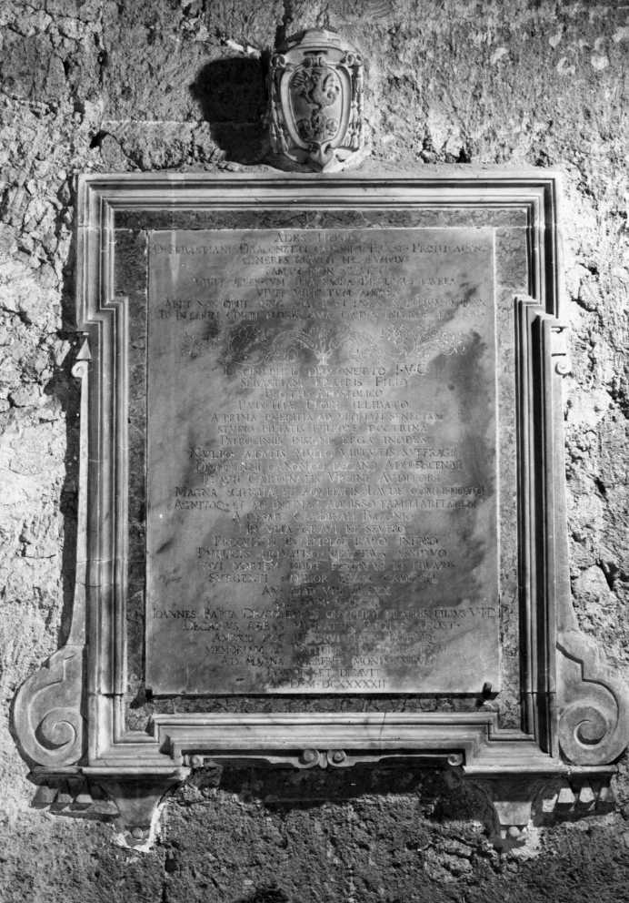 lastra tombale - bottega napoletana (sec. XVII)