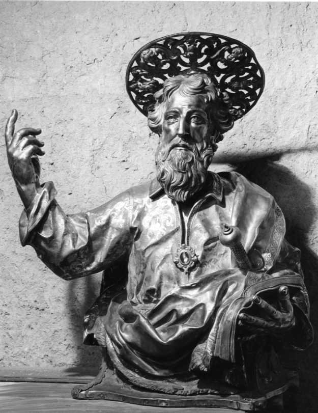 San Paolo (reliquiario - a busto) - bottega napoletana (sec. XIX)