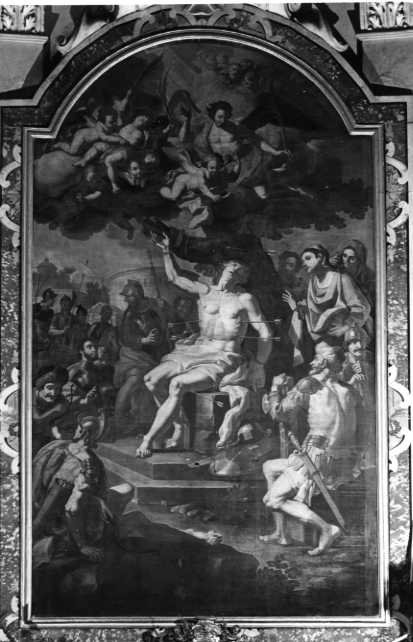 martirio di San Sebastiano (dipinto) di De Maio Paolo (sec. XVIII)