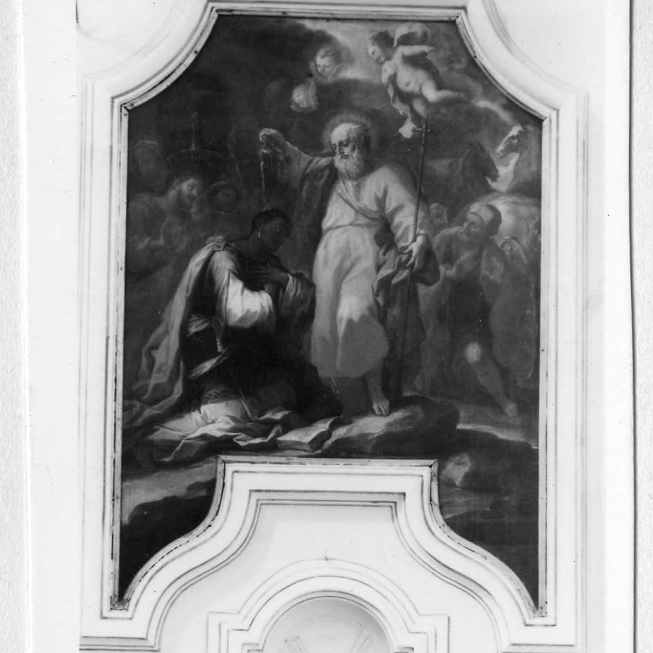 San Filippo battezza l'eunuco (dipinto) di Lama Giovan Battista (sec. XVIII)
