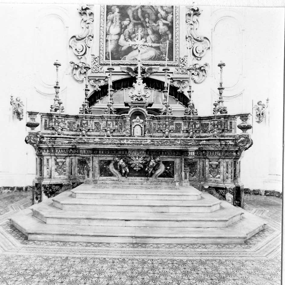 altare maggiore di Vanvitelli Luigi (cerchia) (sec. XVIII)