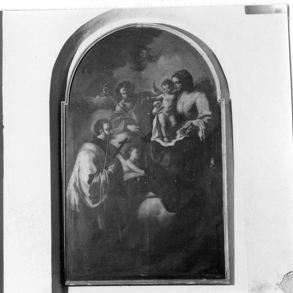 Madonna con Bambino e Santi (dipinto) di Solimena Francesco detto Abate Ciccio (bottega) (sec. XVIII)