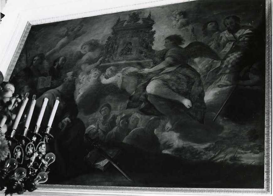 trasporto della Santa Immagine della Madonna di Casaluce (dipinto, opera isolata) di Simonelli Giuseppe (sec. XVIII)