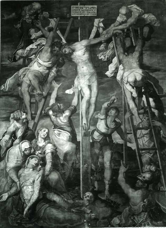 deposizione (dipinto, opera isolata) di Pino Marco detto Marco da Siena (sec. XVI)